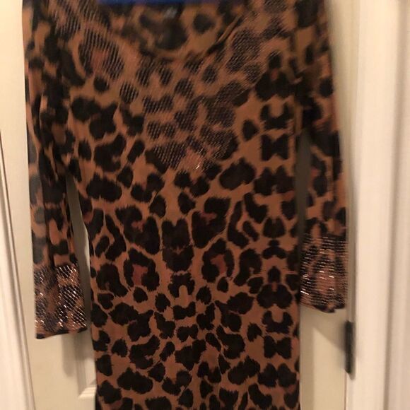 INC size small leopard bling shirt - Picture 1 of 5
